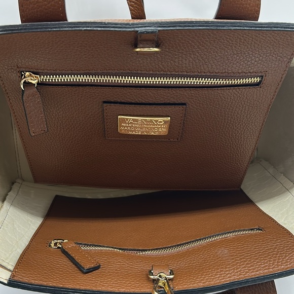 2181- Valentino By Mario Valentino Italian Leather Tote Bag NWT - Picture 11 of 12